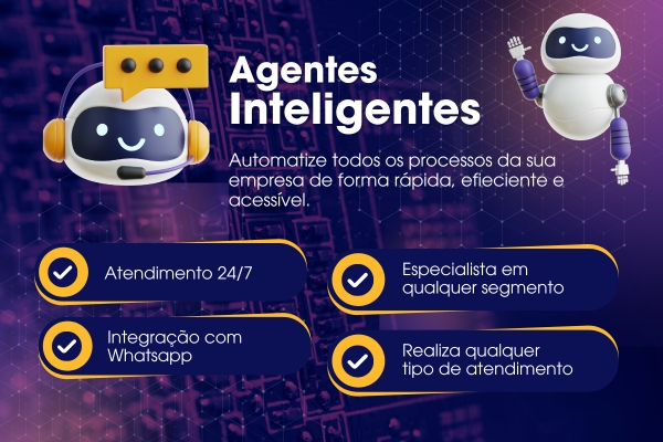 Ilustração de um agente de IA